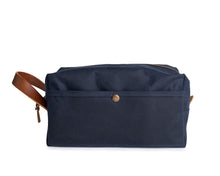 Load image into Gallery viewer, navy blue men&#39;s travel dopp
